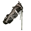 Prosimmon Smartplay Golf Stand Bag in Black/Silver/White with stand extended
