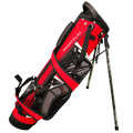 Prosimmon Smartplay Golf Stand Bag in Red/Black/White with stand extended