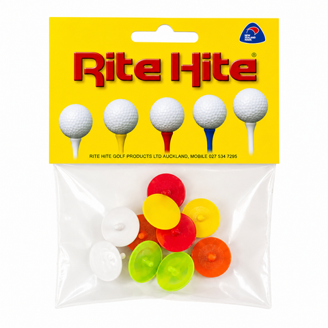 Pack of multicoloured Rite Hite Golf Markers.