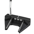 The Scotty Cameron 2025 Limited Edition Phantom Black 7 Putter features a wide, angular mallet head with three alignment dots, textured top and sides, and a dual-milled face for enhanced feel.