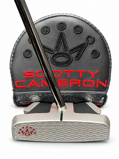 Scotty Cameron Phantom 11R OC Putter Left Hand 35 inch - face and matching headcover view