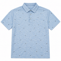 Sporte Leisure men's logo-print golf polo in Allure - front view