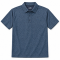 Sporte Leisure men's micro-print golf polo in navy - front view