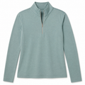 Sporte Leisure women's quarter-zip long-sleeve golf top in River blue-green, front view