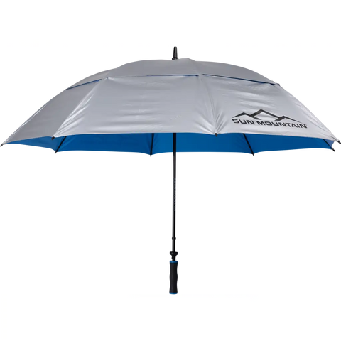 Sun Mountain 68" UV Umbrella | Silver/Blue