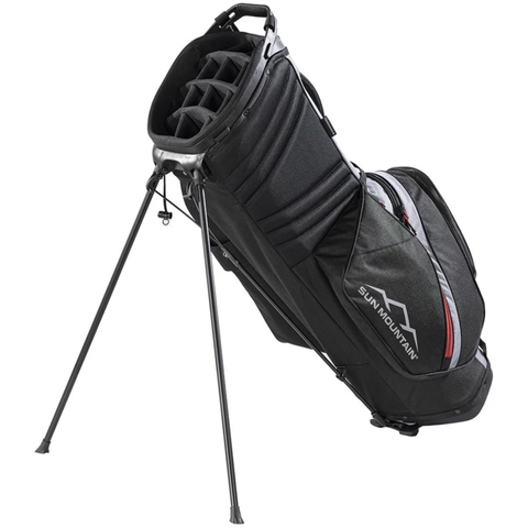Sun Mountain Forerunner Stand Bag | Black/Nickel/Red