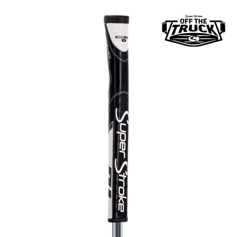 SuperStroke Zenergy Pistol Lock 1.0 putter grip in Black/White