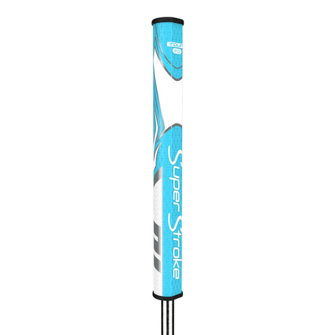 SuperStroke Zenergy Tour 2.0 putter grip in Sky Blue/White