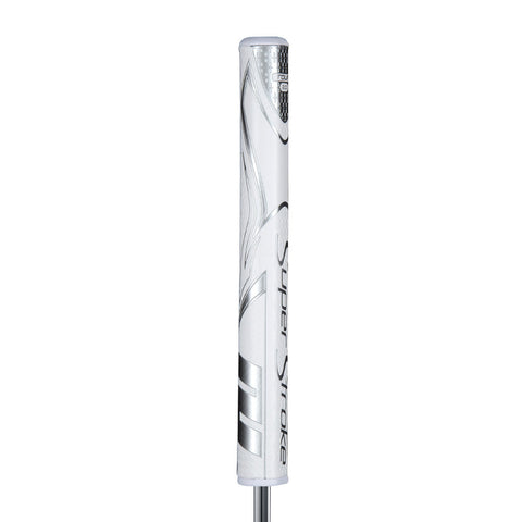 SuperStroke Zenergy Tour 2.0 putter grip in White/Silver