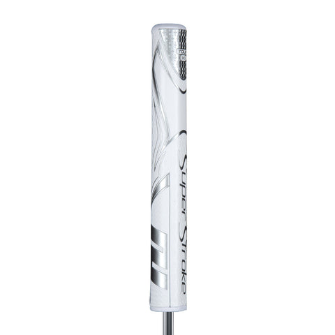 SuperStroke Zenergy Tour 3.0 putter grip in White/Silver