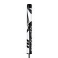 SuperStroke Zenergy Tour 1.0 putter grip in black and white, featuring a textured, patterned design with the SuperStroke logo running vertically along the grip.