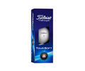 A white Titleist 2024 Tour Soft Golf Ball is featured in a blue rectangular box with a window, displaying the phrases “#1 ball in golf” and “Tour Soft,” emphasizing long carry and real feel for every golfer.