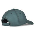 The Titleist 2025 Montauk Lightweight Cap in dark green features a curved brim, stitched panels, ventilation eyelets, and an adjustable strap with metal clasp—ideal for stylish comfort on or off the course.
