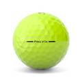 The Titleist 2025 Pro V1x Golf Ball is bright yellow with PRO V1x in black text across the center, designed for explosive distance, shown on a white background.