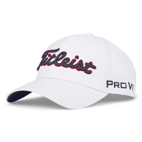 Titleist 2025 Tour Performance Cap | White/Navy/Red