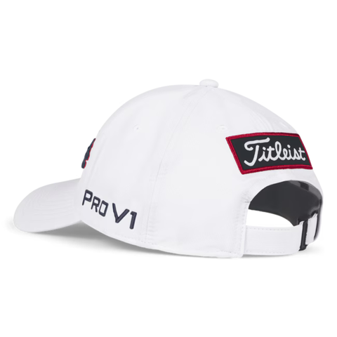Titleist 2025 Tour Performance Cap | White/Navy/Red