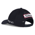 Titleist Mesh Cap in black colour back angle showing white Pro V1 on the side and Titleist Logo on the back
