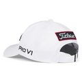 The Titleist 2025 Tour Performance Cap in white with black text adds a stylish touch to your look on and off the course.