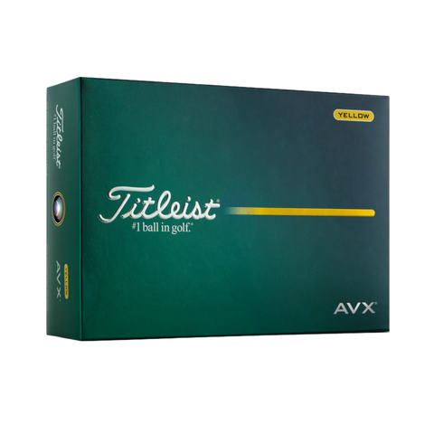 Titleist 2026 AVX Golf Balls | Yellow