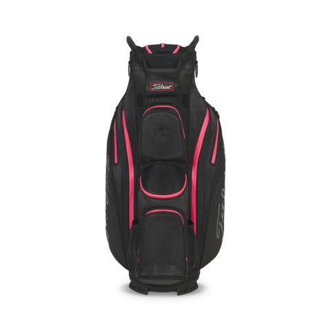 Titleist 2026 Cart 14 StaDry Cart Bag | Black/Candy/Pink