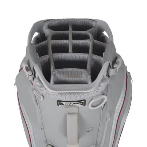 Titleist 2026 Hybrid 14 Golf Bag | Cool Gray/Crimson/White