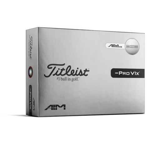 Titleist 2026 Pro V1x Left Dash AIM Golf Balls
