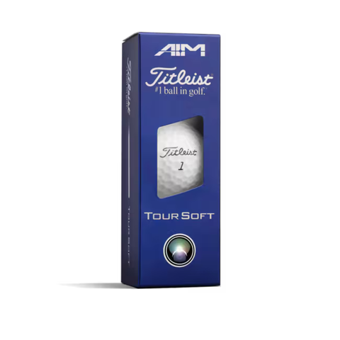 Titleist 2026 Tour Soft AIM Golf Balls | Blue Line