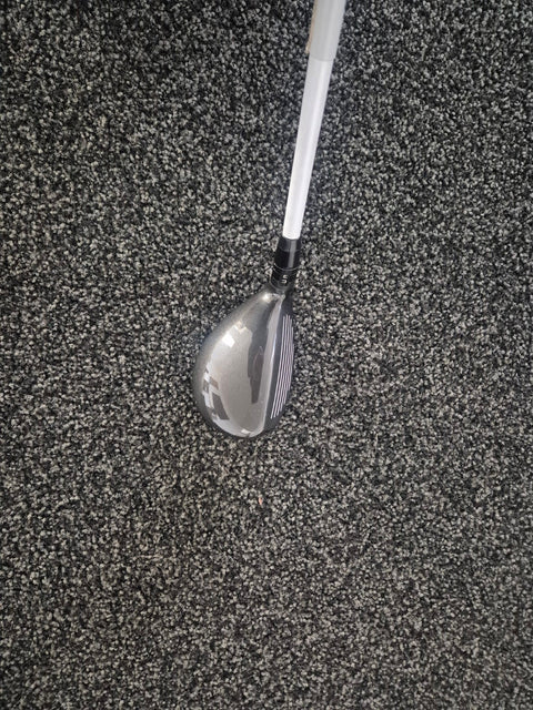 Used Titleist 818 H1 27 degree right-handed hybrid shown at address