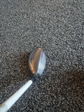 Address view of used left-handed Titleist 818 23 degree hybrid