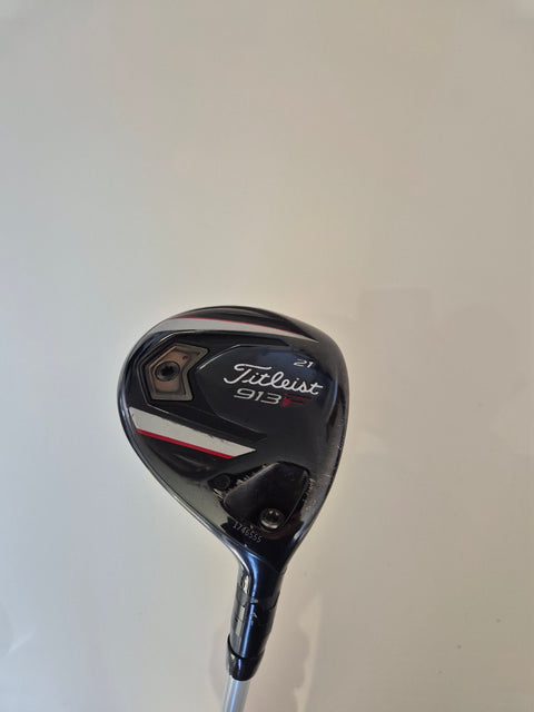 Used right-handed Titleist 913F 21 degree fairway wood in fair condition, no headcover included