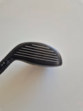 Close-up of face wear on used Titleist 913F 21 degree fairway wood
