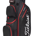 Titleist Cart 14 StaDry Golf Bag in Black Black and Red