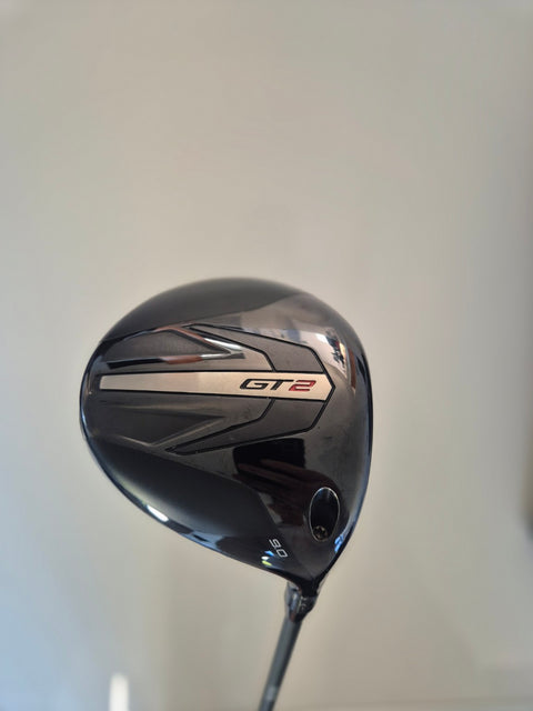 Full sole view of used Titleist GT2 9 degree driver