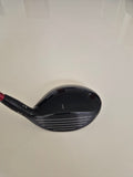 Crown and address view of Titleist GT2 15 degree left-handed fairway wood