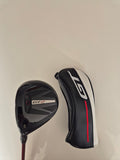 Used Titleist GT2 15 degree left-handed fairway wood with matching headcover in excellent condition