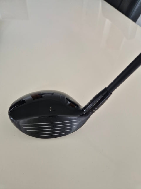Angled crown and face view of used Titleist GT2 right-handed fairway wood