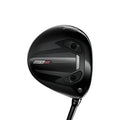 Black golf fairway  head with Titleist logo and GTS2 on it on a white background