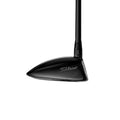 Golf club head with Titleist on the toe of the club on a white background