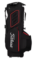 Side view of the Titleist Hybrid 14 Stand Bag showing the classic Titleist logo on the side. 