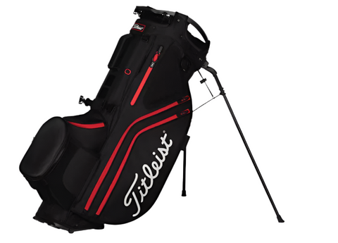 View of the Titleist Hybrid 14 Stand Bag with the stand legs extended