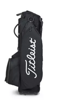 The Titleist Players 5 Stand Bag, featuring the bold white Titleist logo, offers multiple compartments and a durable build—making it the premium choice for golfers seeking style and functionality.