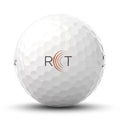 The Titleist Pro V1 Radar Capture Technology (RCT) Ball is a white, dimpled golf ball featuring RCT and three curved orange lines in its logo, designed for launch monitors with advanced radar capture technology.