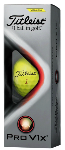 Titleist Pro V1x Golf Balls - Yellow '23