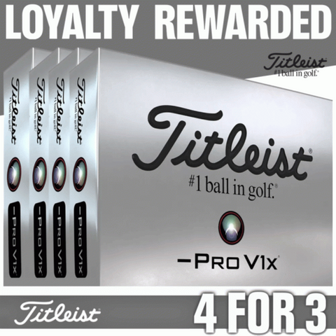 Titleist Pro V1x Left Dash Loyalty Reward Pack