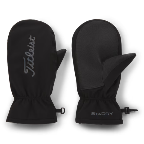 Titleist StaDry Cart Mitts | Black/Charcoal