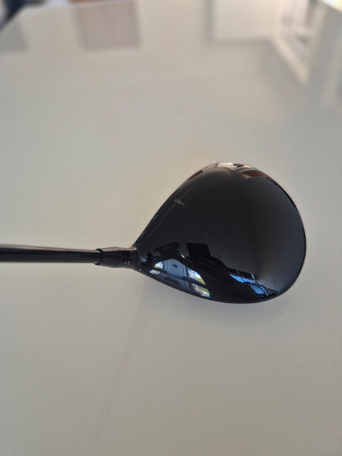 Close view of used Titleist TSR2 driver crown condition