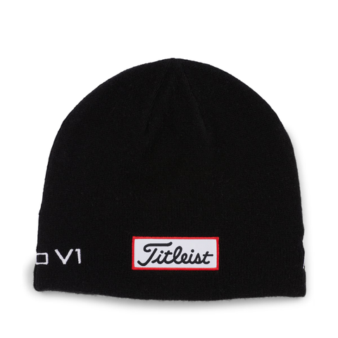 Titleist Tour Merino Beanie | Black/White