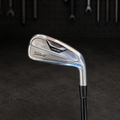 Used Titleist U505 3 iron on the Golf 360 dark workshop bench