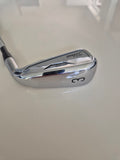 Sole of used Titleist U505 3 utility iron showing very light wear