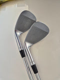 Faces and grooves of the actual right-handed Titleist Vokey SM7 wedge pair